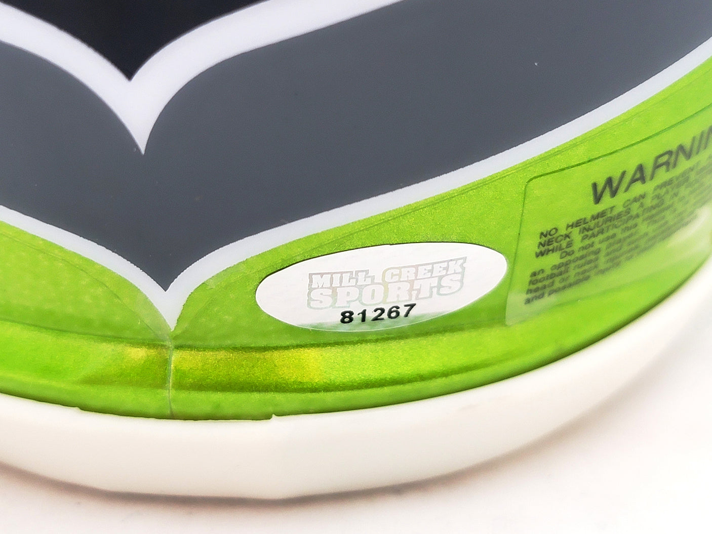 Uchenna Nwosu Autographed Seattle Seahawks Flash Green Speed Mini Helmet MCS Holo Stock #211037