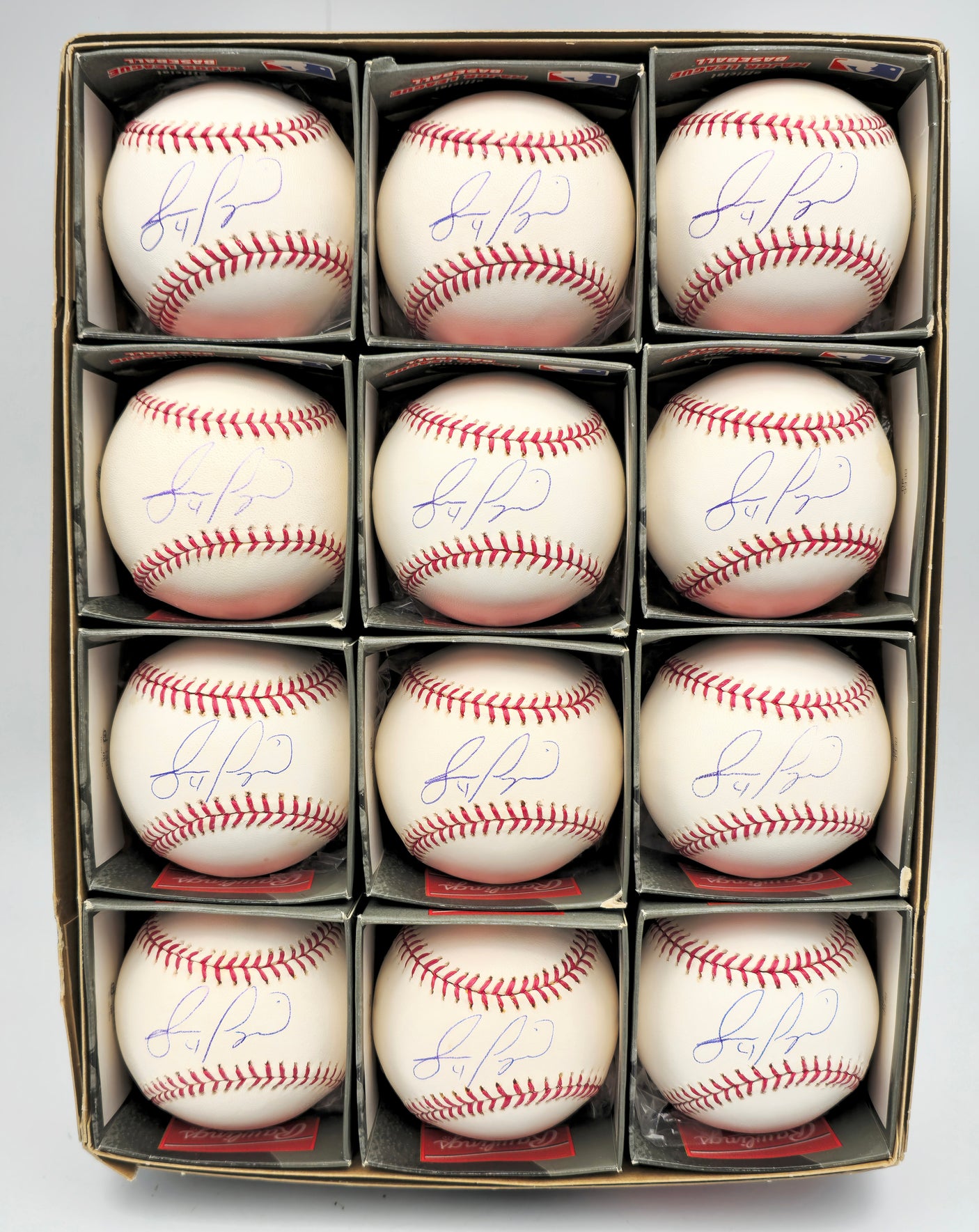 Jose Lopez Autographed Official MLB Baseball Seattle Mariners 12 Count Lot MCS Holo Stock #238533