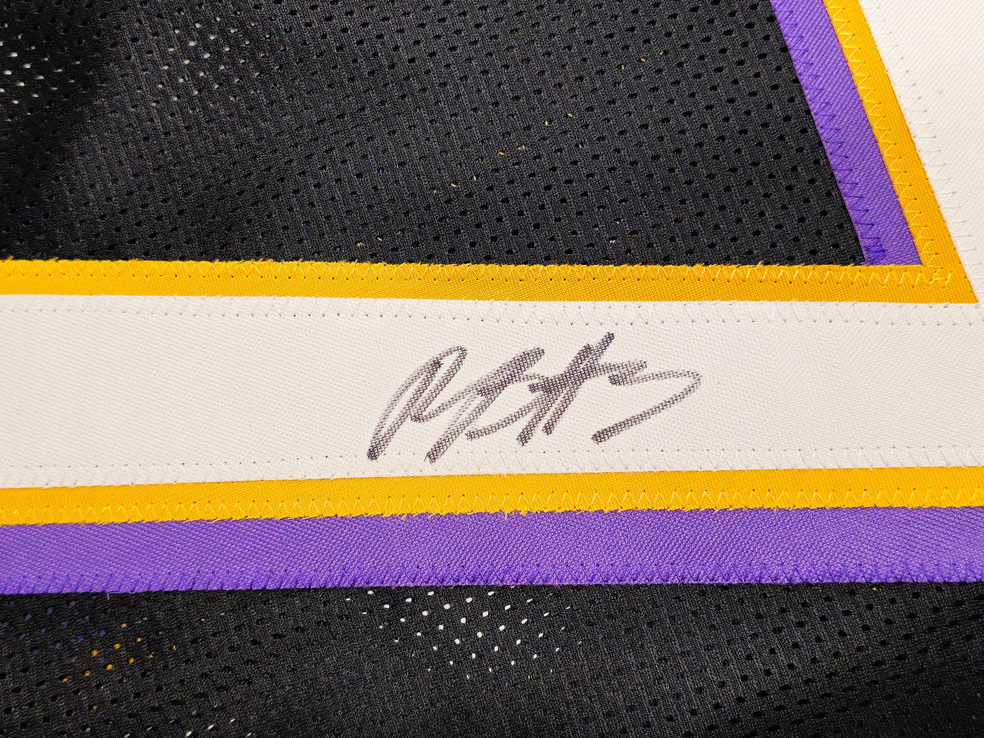 Baltimore Ravens Rashod Bateman Autographed Black Jersey Beckett BAS Witness Stock #238349