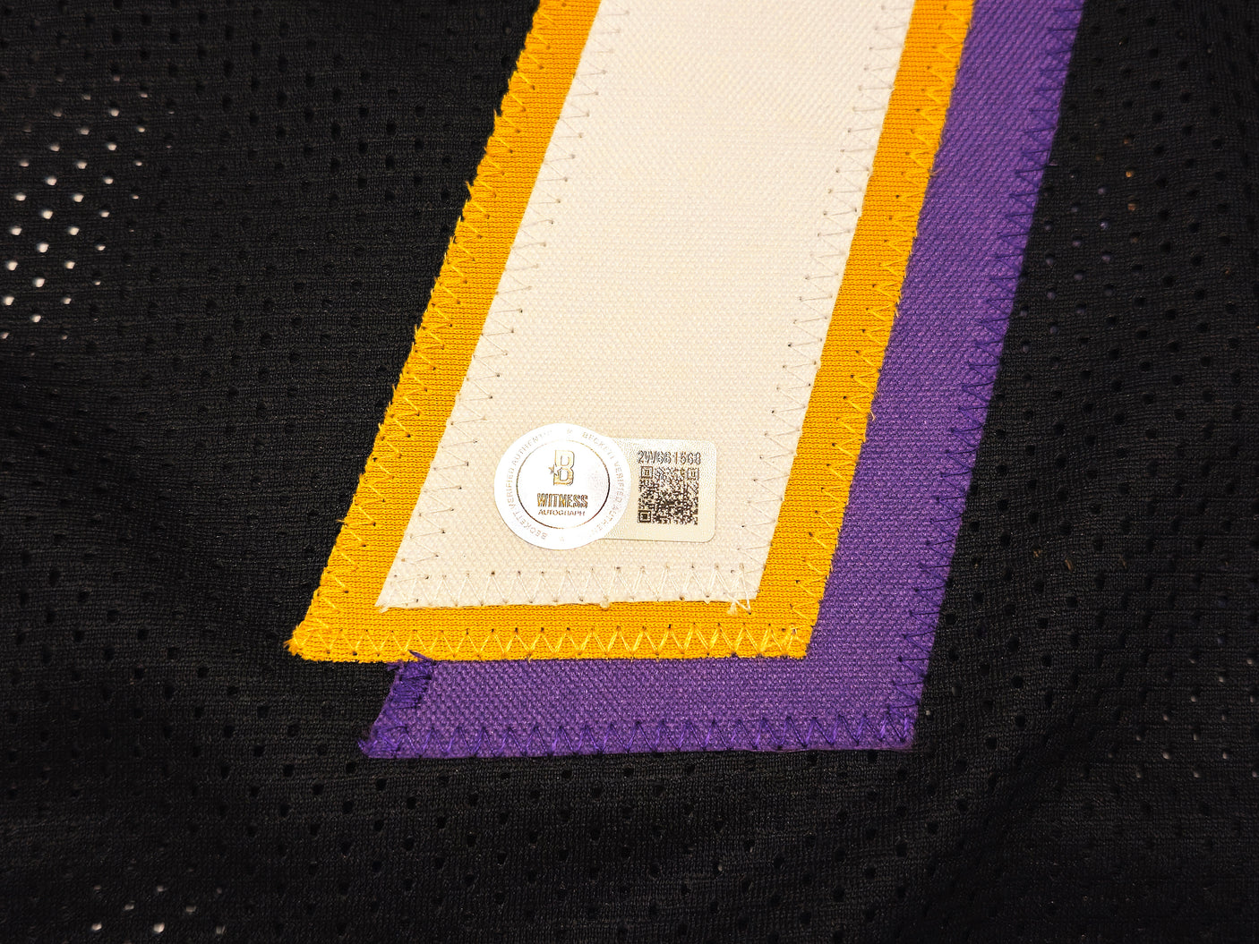 Baltimore Ravens Rashod Bateman Autographed Black Jersey Beckett BAS Witness Stock #238349