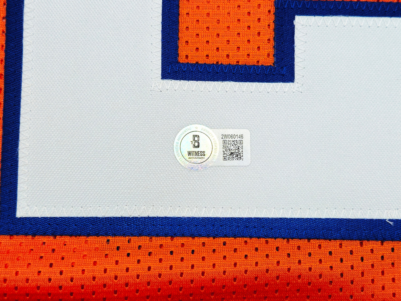 Denver Broncos Steve Atwater Autographed Orange Jersey Beckett BAS Witness Stock #238329