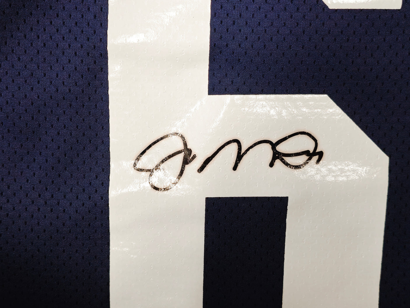 San Francisco 49ers Joe Montana Autographed Blue Wilson Pro Bowl Jersey Size 46 "8X Pro Bowl" Beckett BAS QR Stock #238331