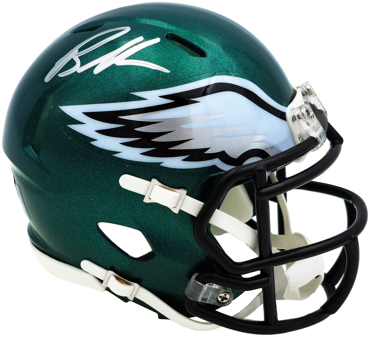 Brandon Graham Autographed Philadelphia Eagles Green Speed Mini Helmet Beckett BAS Witness Stock #238570
