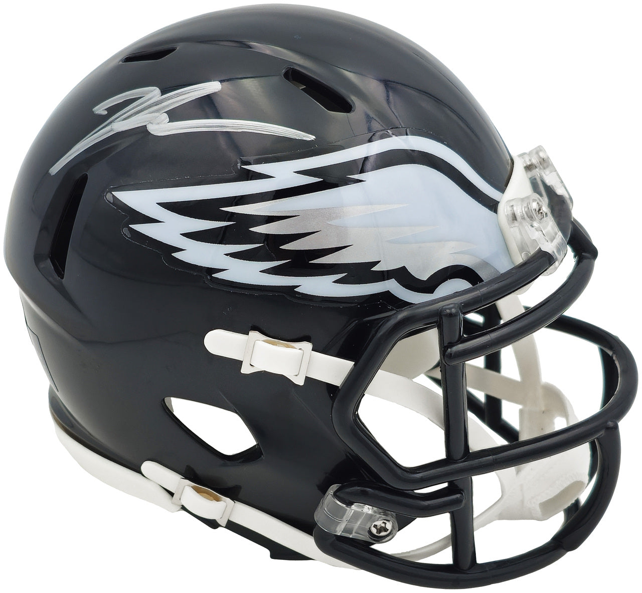 Jalen Carter Autographed Philadelphia Eagles 2022 Alternate Black Speed Mini Helmet Beckett BAS Witness Stock #238569