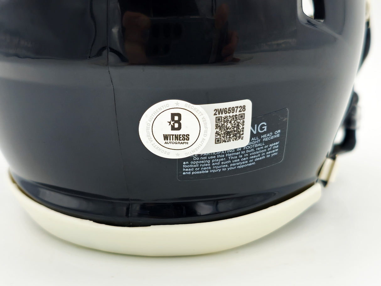 Darius Slay Jr. Autographed Philadelphia Eagles 2022 Alternate Black Speed Mini Helmet Beckett BAS Witness Stock #238576