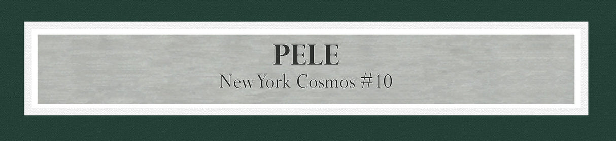 New York Cosmos Pele Autographed Framed White Jersey Beckett BAS Stock #265450