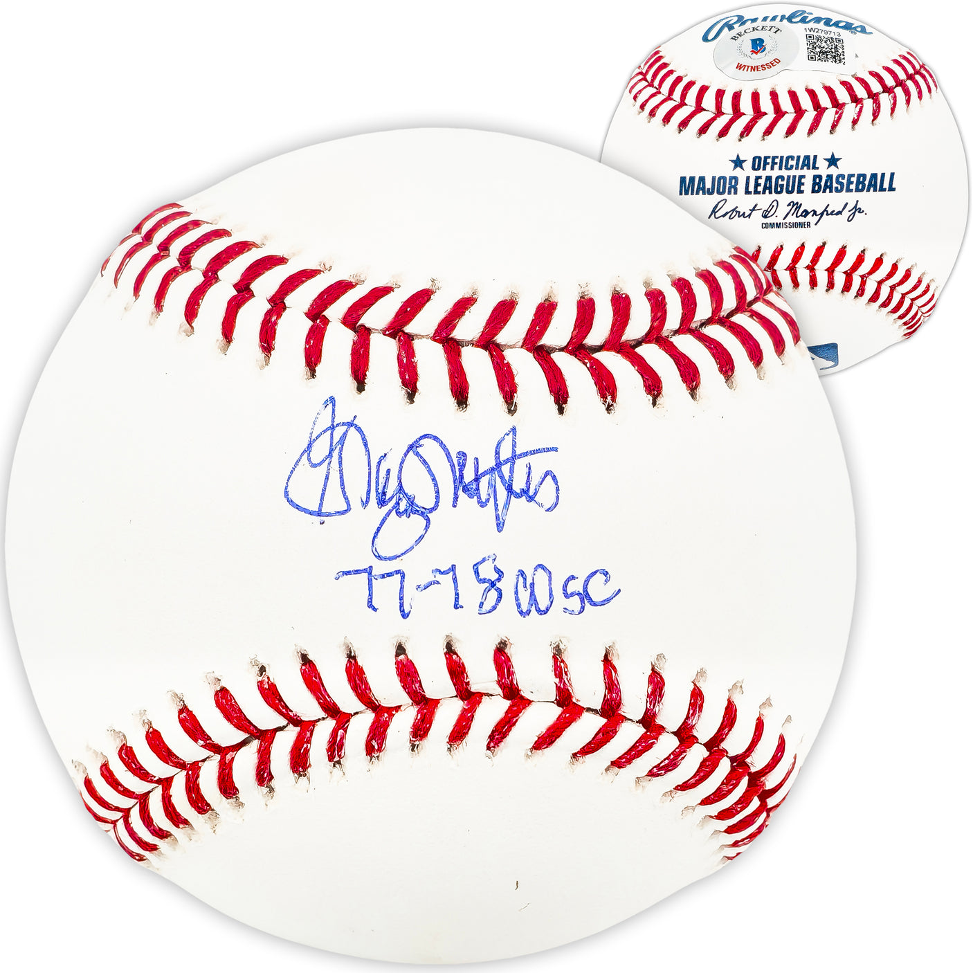 Graig Nettles Autographed Official MLB Baseball New York Yankees "77 & 78 WSC" Beckett BAS Witness Stock #224695