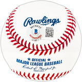 Chipper Jones Autographed Official MLB Baseball Atlanta Braves "Braves For Life" Beckett BAS QR Stock #224729
