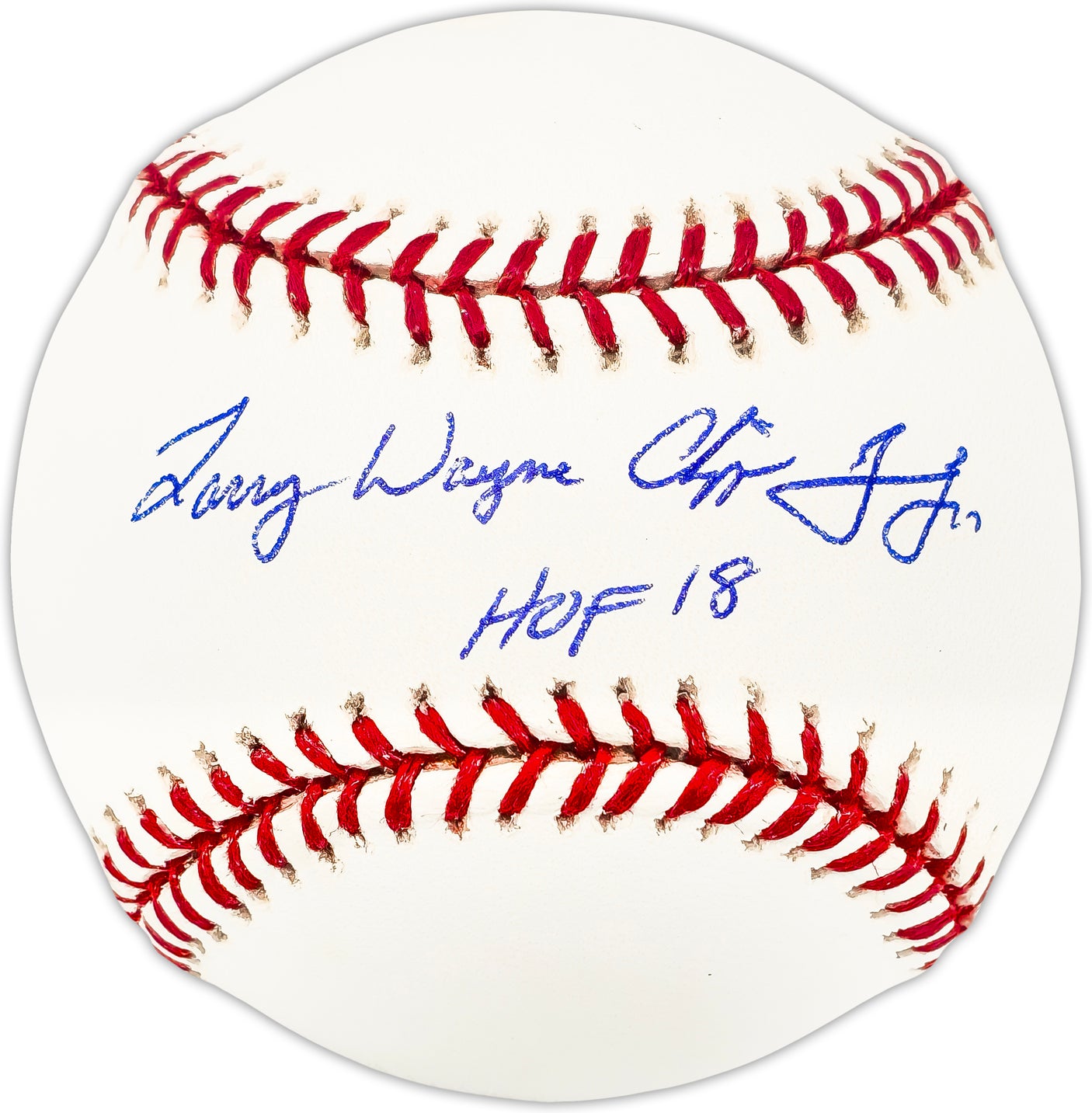 Chipper Jones Autographed Official MLB Baseball Atlanta Braves Full Name Signature "HOF 18" Beckett BAS QR Stock #224730