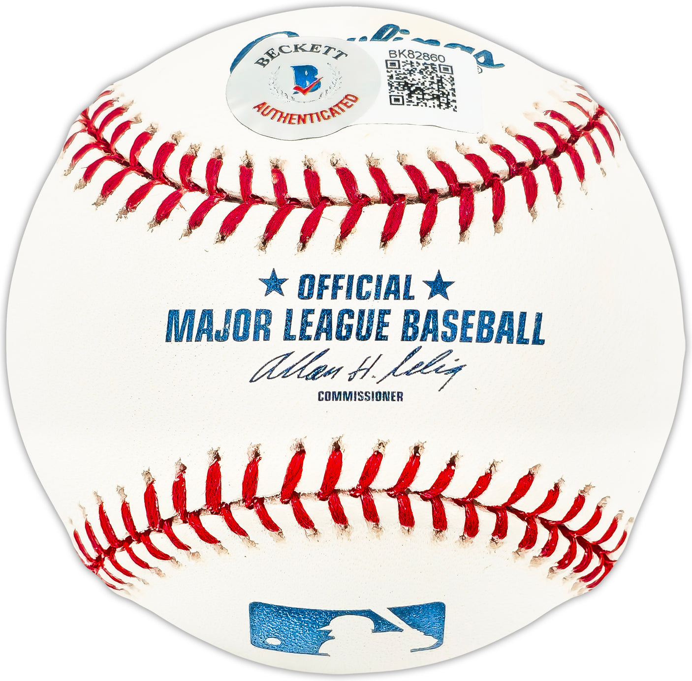 Chipper Jones Autographed Official MLB Baseball Atlanta Braves Full Name Signature "HOF 18" Beckett BAS QR Stock #224730