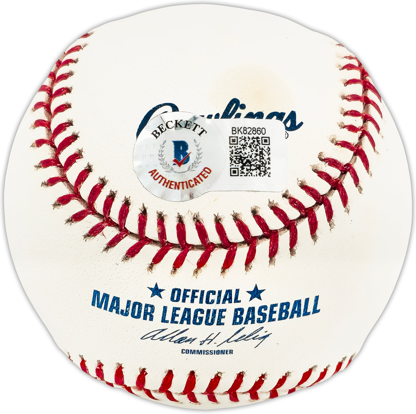 Chipper Jones Autographed Official MLB Baseball Atlanta Braves Full Name Signature "HOF 18" Beckett BAS QR Stock #224730