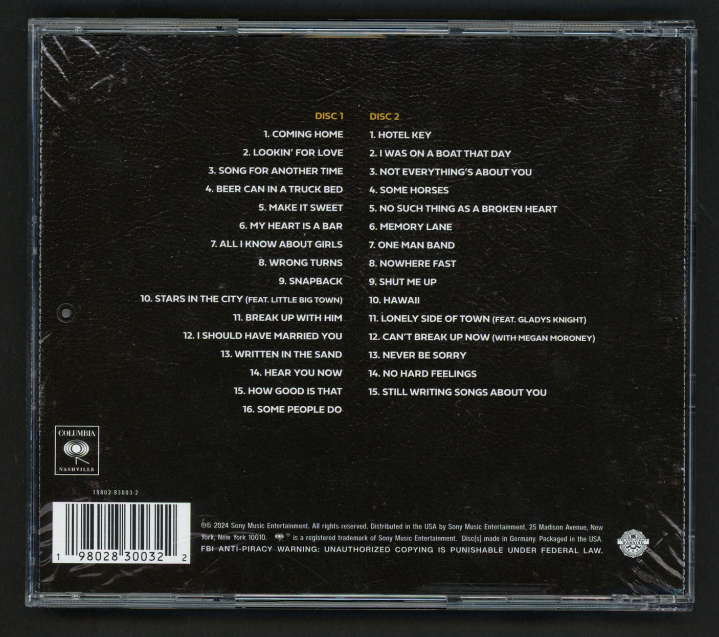 Old Dominion Autographed "Odies But Goodies" CD Cover Signed By All 5 Band Members Beckett BAS #AE08279