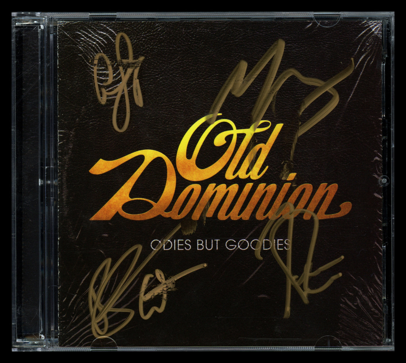 Old Dominion Autographed "Odies But Goodies" CD Cover Signed By All 5 Band Members Beckett BAS #AE08281