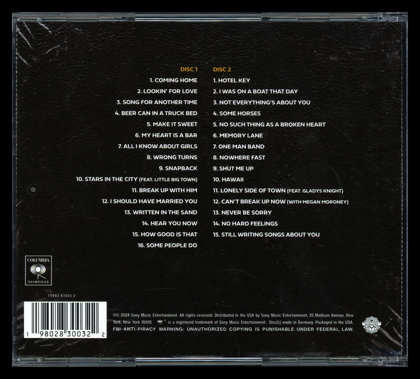 Old Dominion Autographed "Odies But Goodies" CD Cover Signed By All 5 Band Members Beckett BAS #AE08281