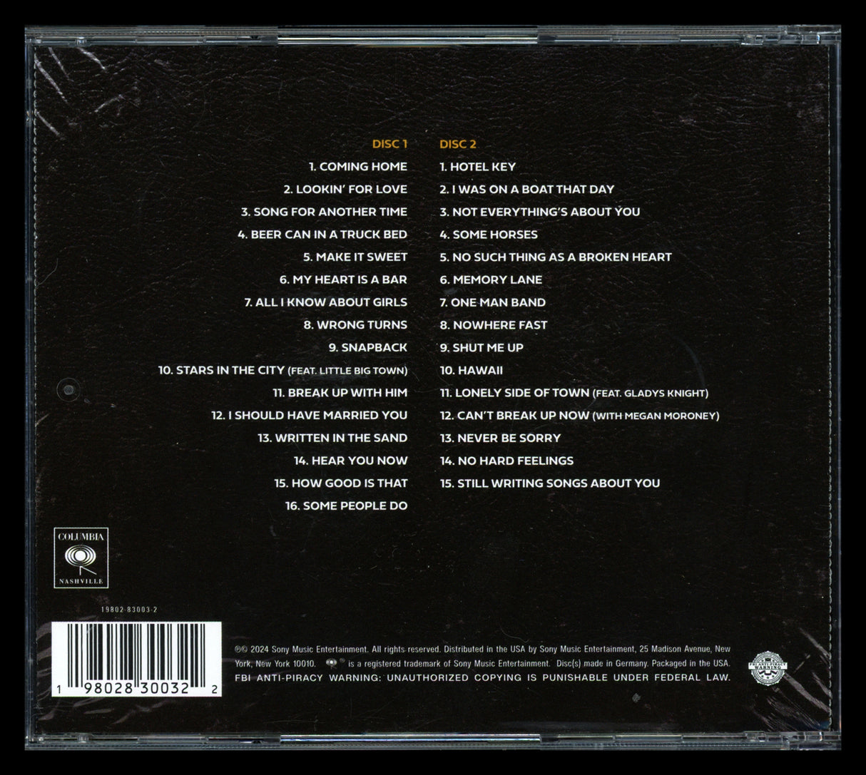 Old Dominion Autographed "Odies But Goodies" CD Cover Signed By All 5 Band Members Beckett BAS #AE08283