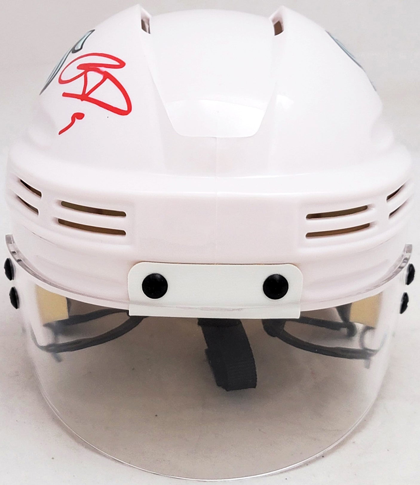 Ryan Donato Autographed Seattle Kraken White Mini Helmet Fanatics Holo Stock #211733