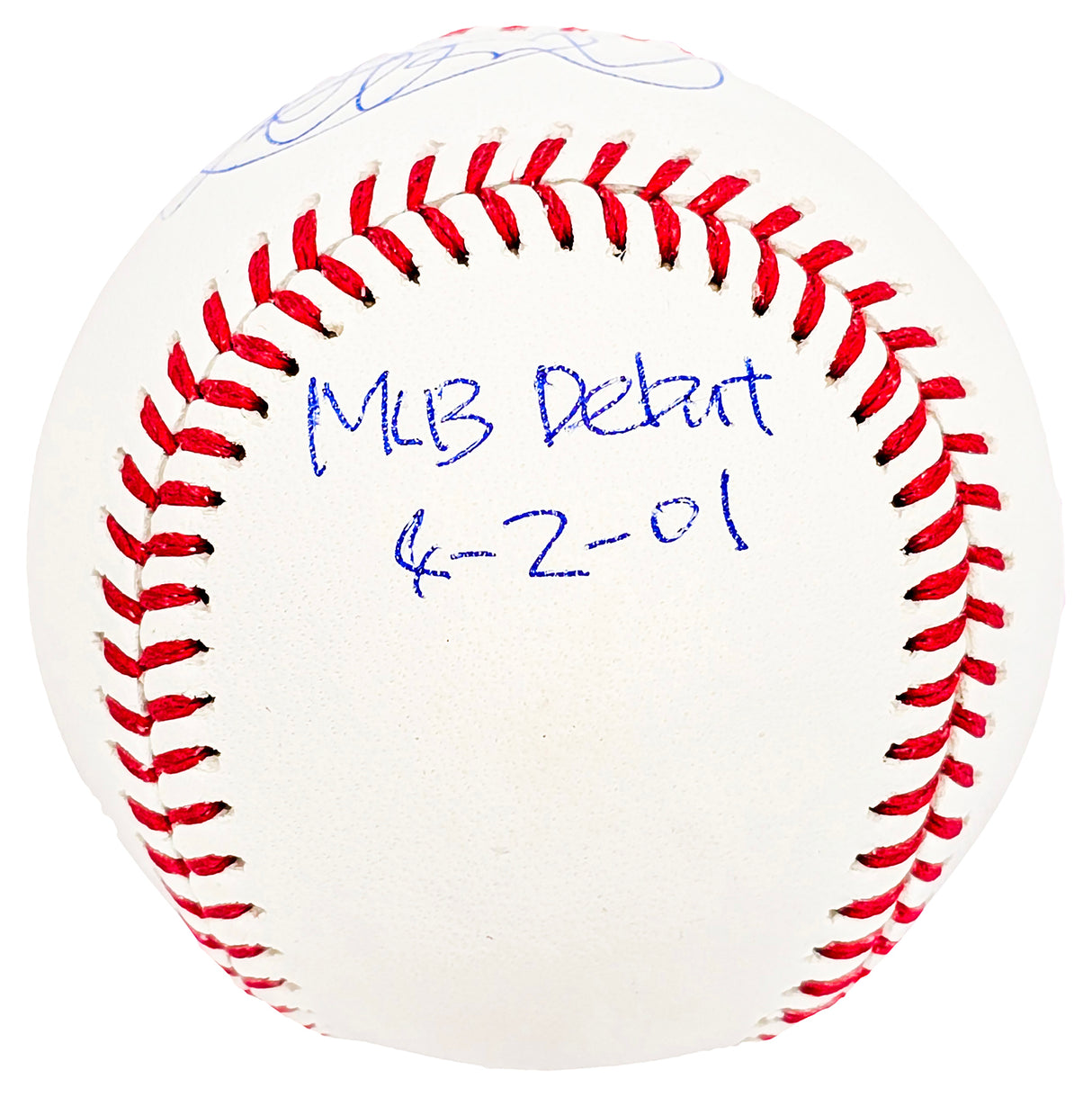 Ichiro Suzuki Autographed Official MLB Baseball Seattle Mariners "MLB Debut 4-2-01" IS Holo Stock #212161