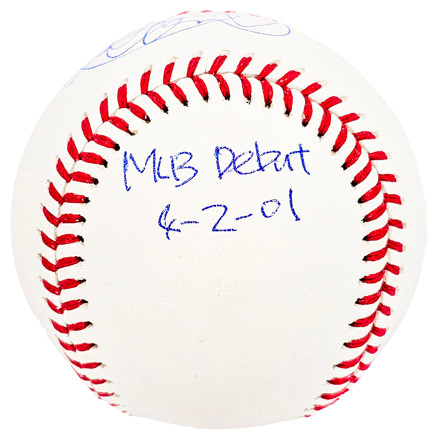 Ichiro Suzuki Autographed Official MLB Baseball Seattle Mariners "MLB Debut 4-2-01" IS Holo Stock #212161