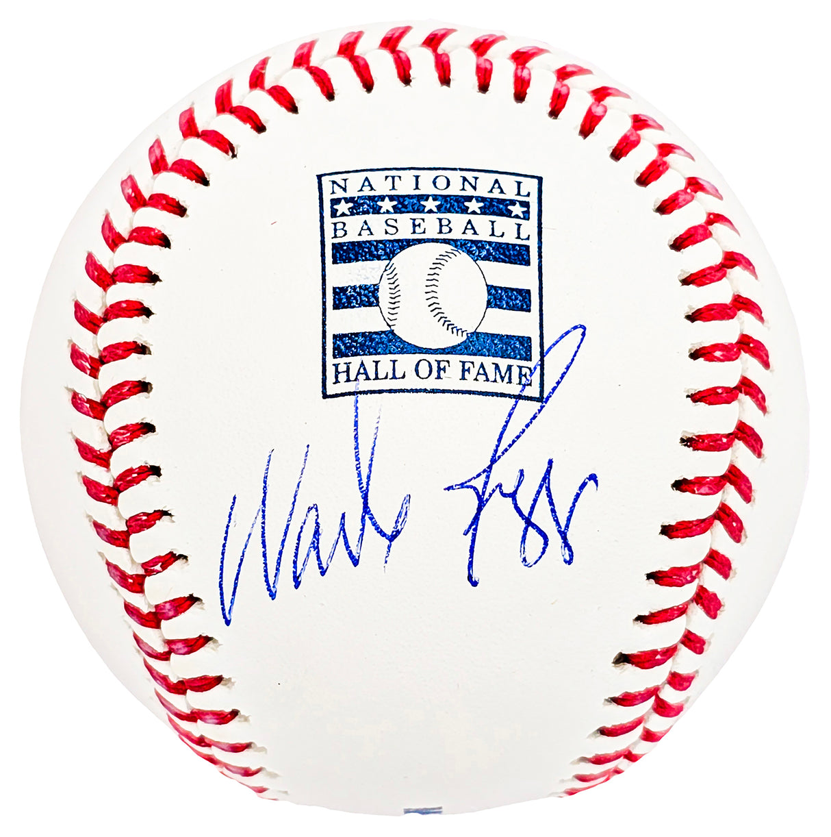 Wade Boggs Autographed Official Hall Of Fame HOF Logo Baseball Boston Red Sox Beckett BAS Witness Stock #212244