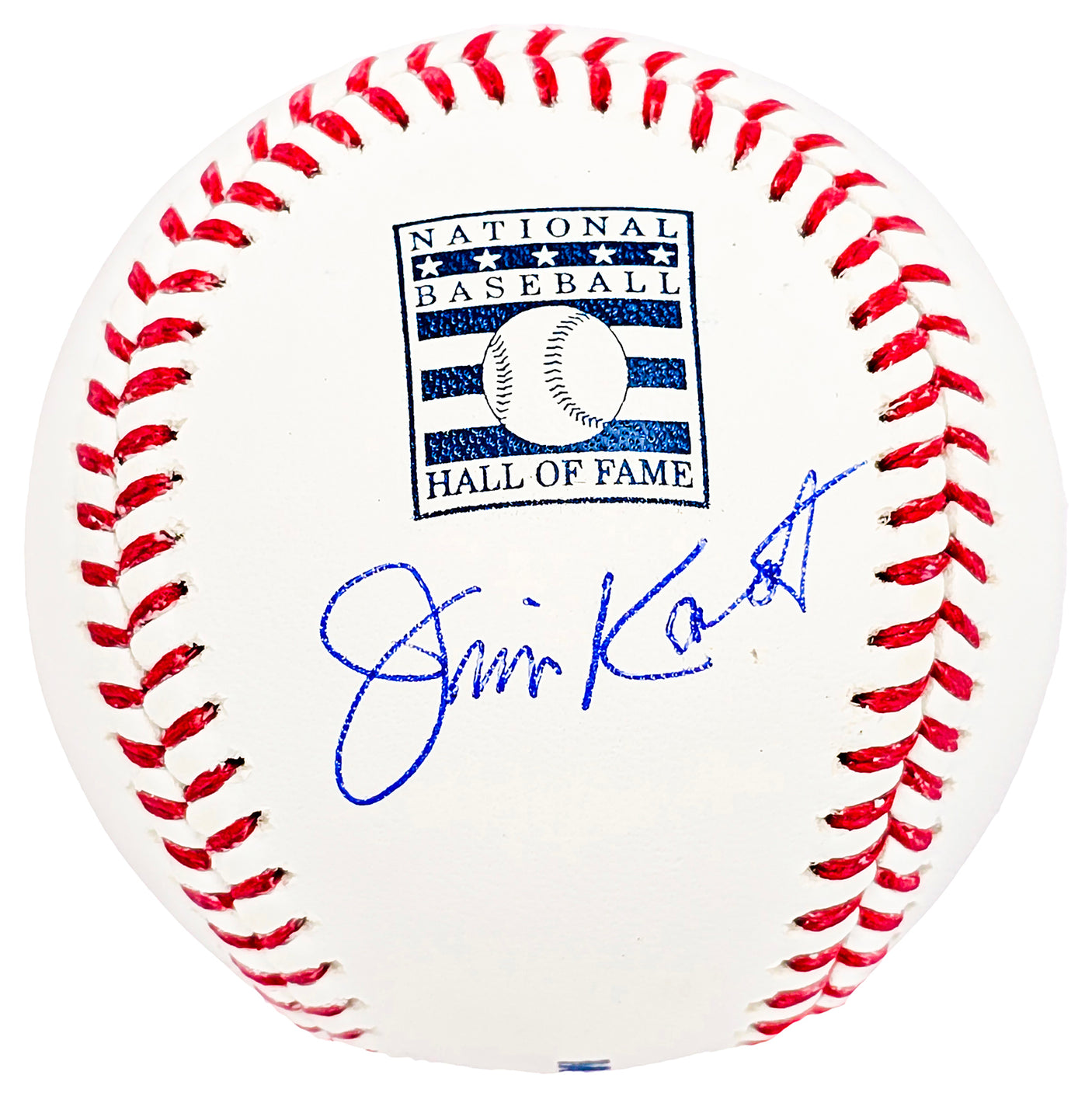 Jim Kaat Autographed Official Hall Of Fame HOF Logo Baseball Twins Cardinals Beckett BAS Witness Stock #212254
