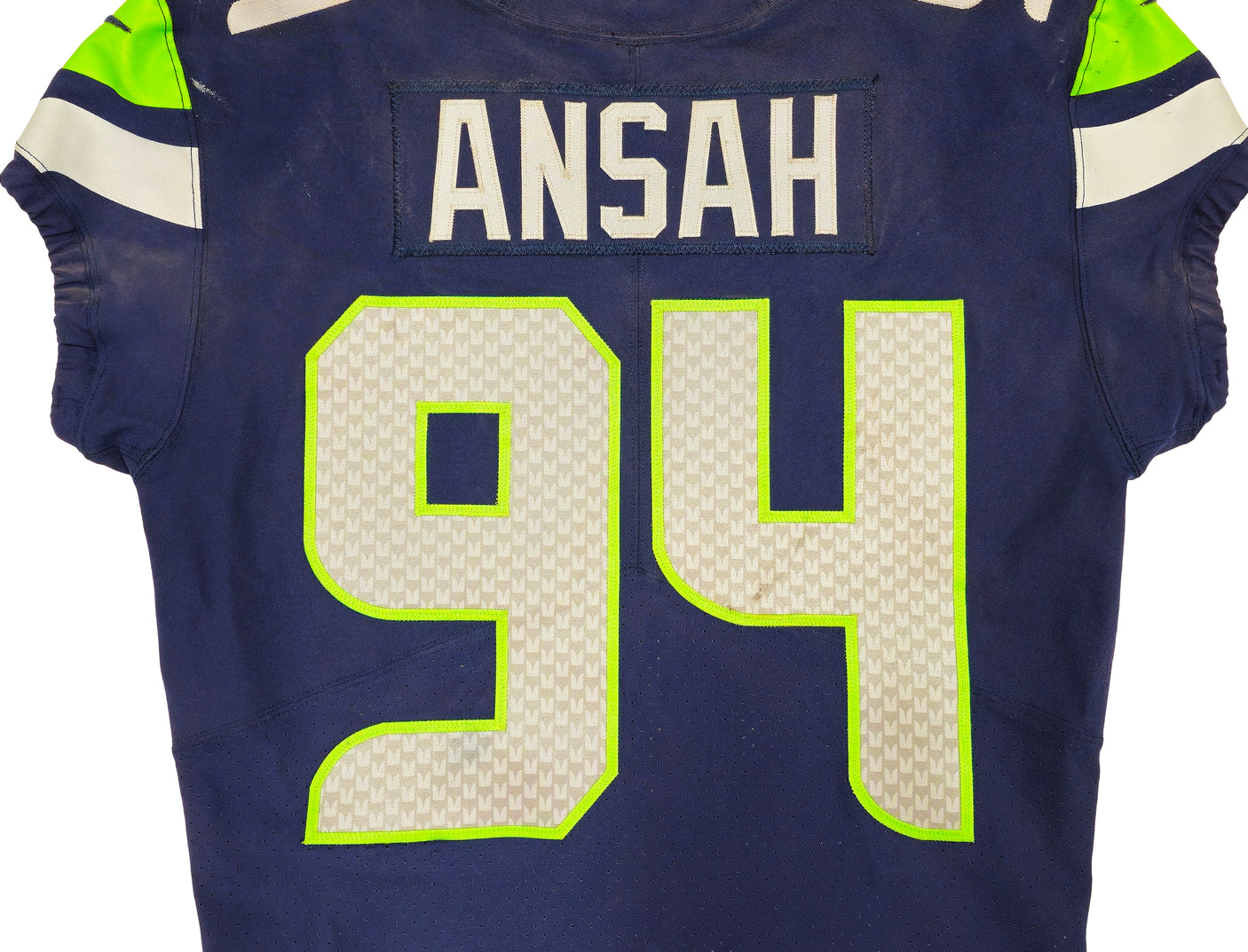 Ezekiel Ziggy Ansah Unsigned Seattle Seahawks 2019 Game Used Blue Nike Jersey PSA/DNA #2N62805