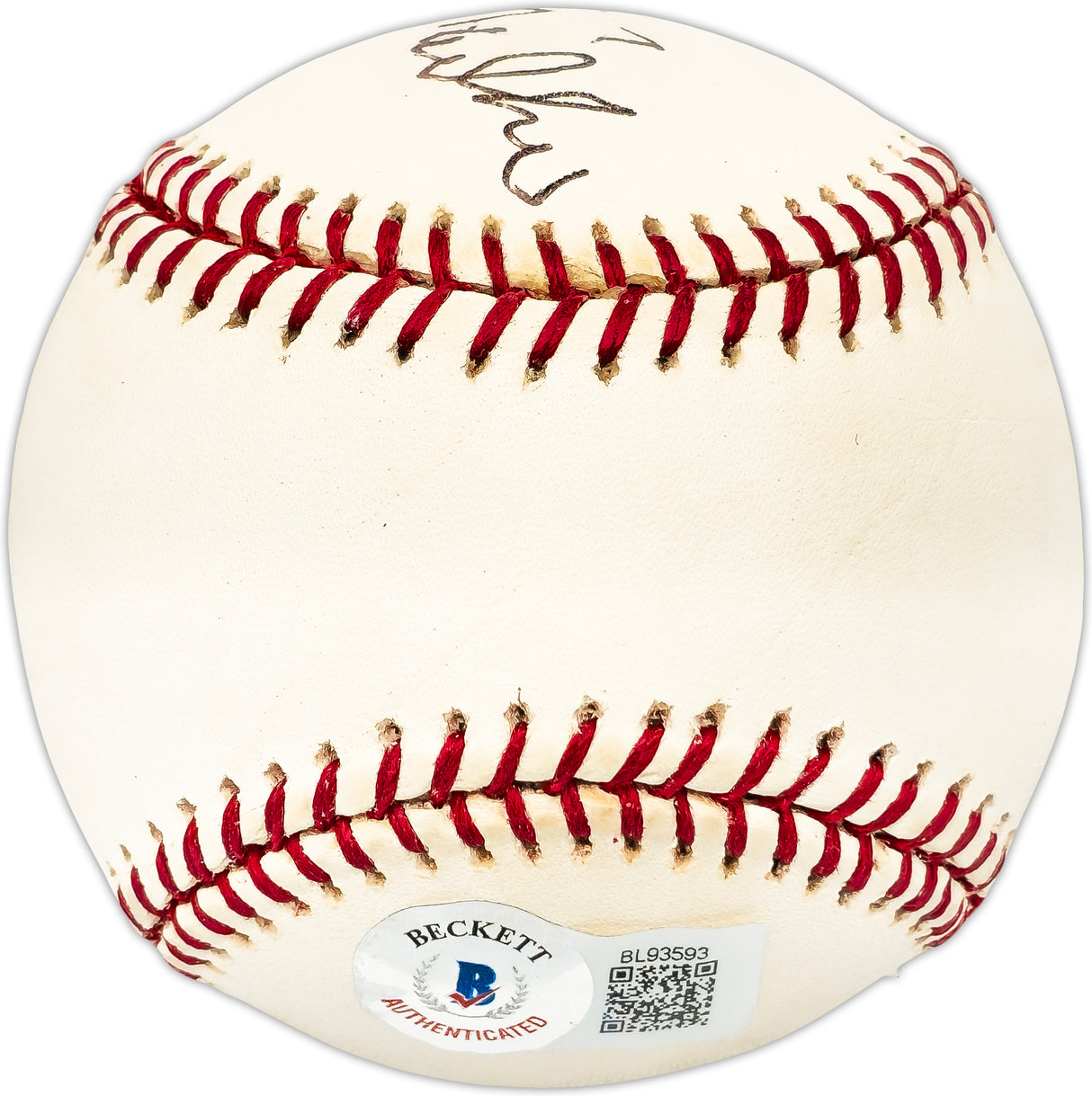 Emil Mailho Autographed Official MLB Baseball Phil. A's Beckett BAS QR #BL93593