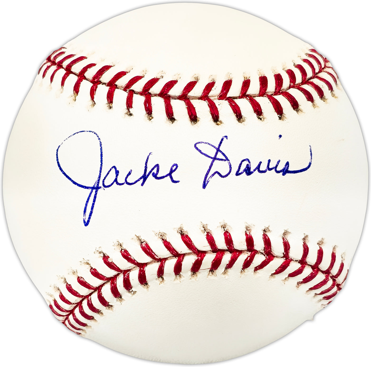 Jacke Davis Autographed Official MLB Baseball Philadelphia Phillies Beckett BAS QR #BL93599