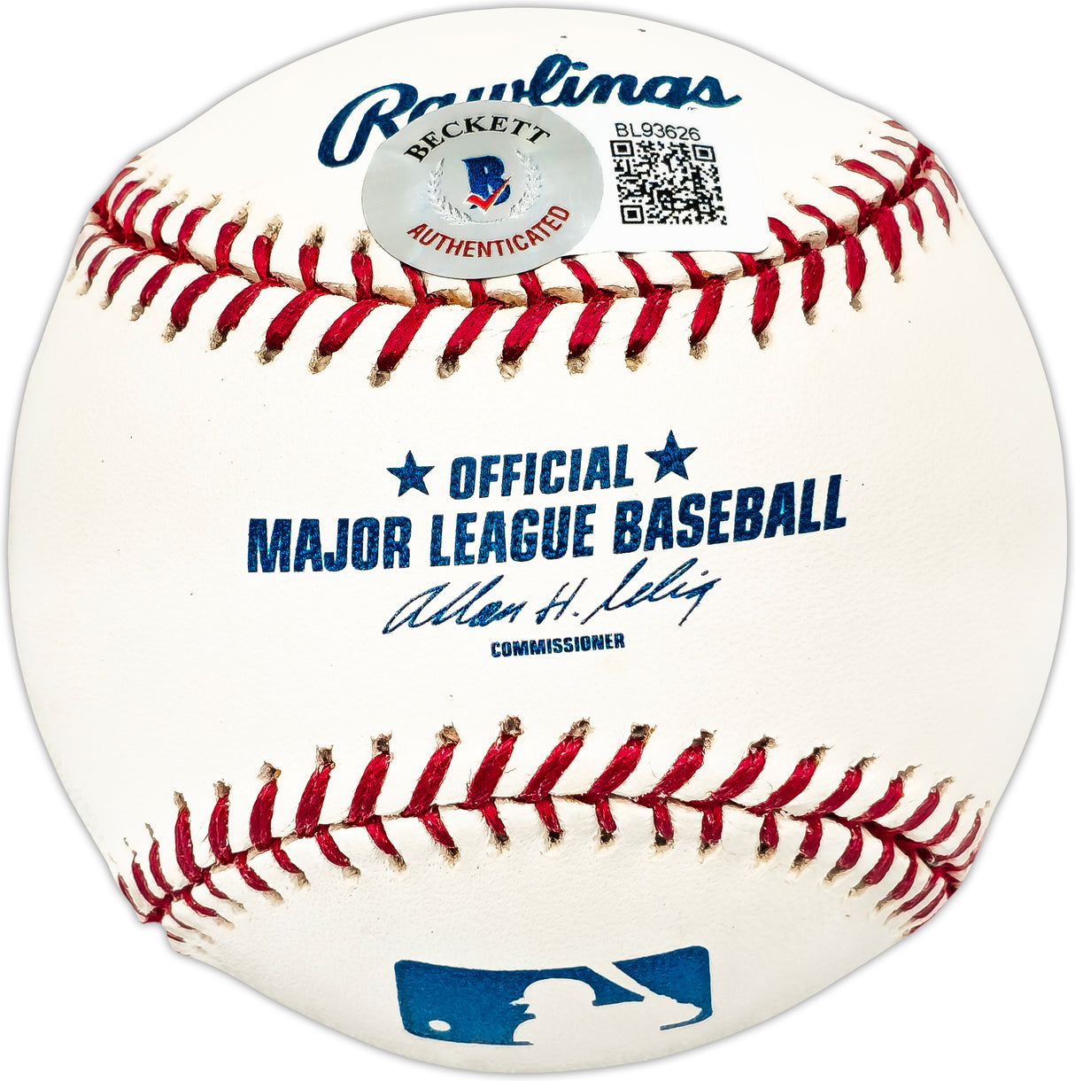 Gene Thompson Autographed Official MLB Baseball Cincinnati Reds Beckett BAS QR #BL93626