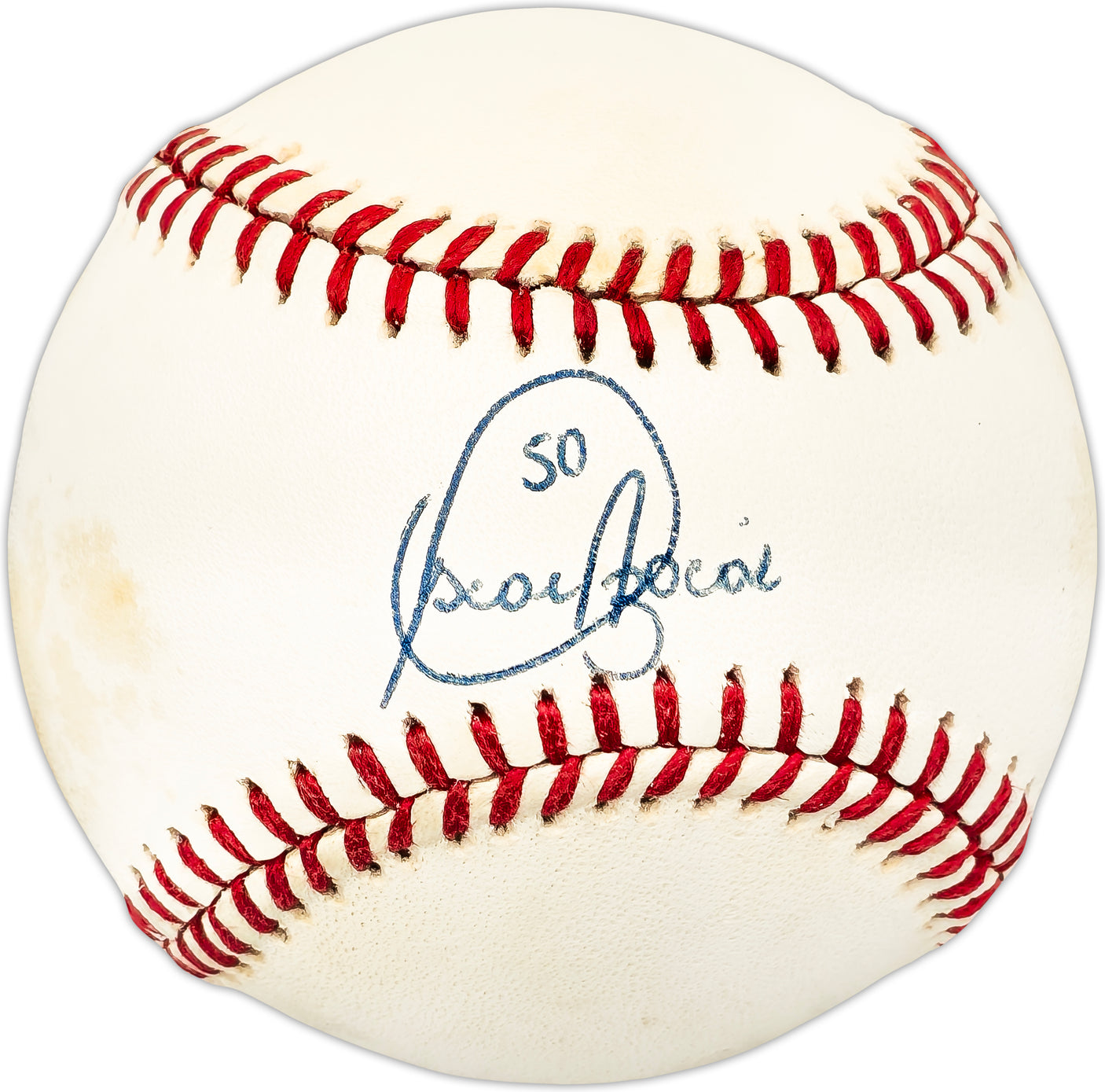 Oscar Azocar Autographed Official AL Baseball New York Yankees, San Diego Padres Beckett BAS QR #BL93627