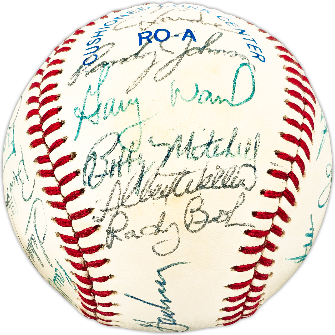 1982 Minnesota Twins Team Autographed Official AL Baseball With 24 Signatures SKU #225422