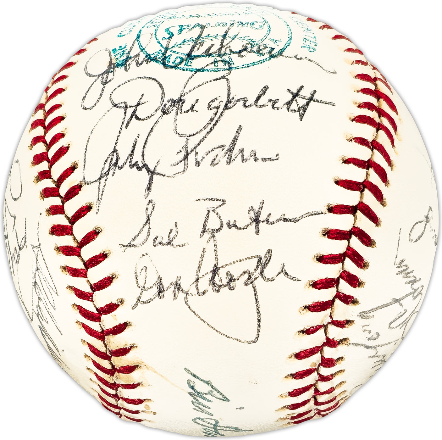 1981 Minnesota Twins Team Autographed Official Spalding MLB Baseball With 23 Signatures SKU #225432