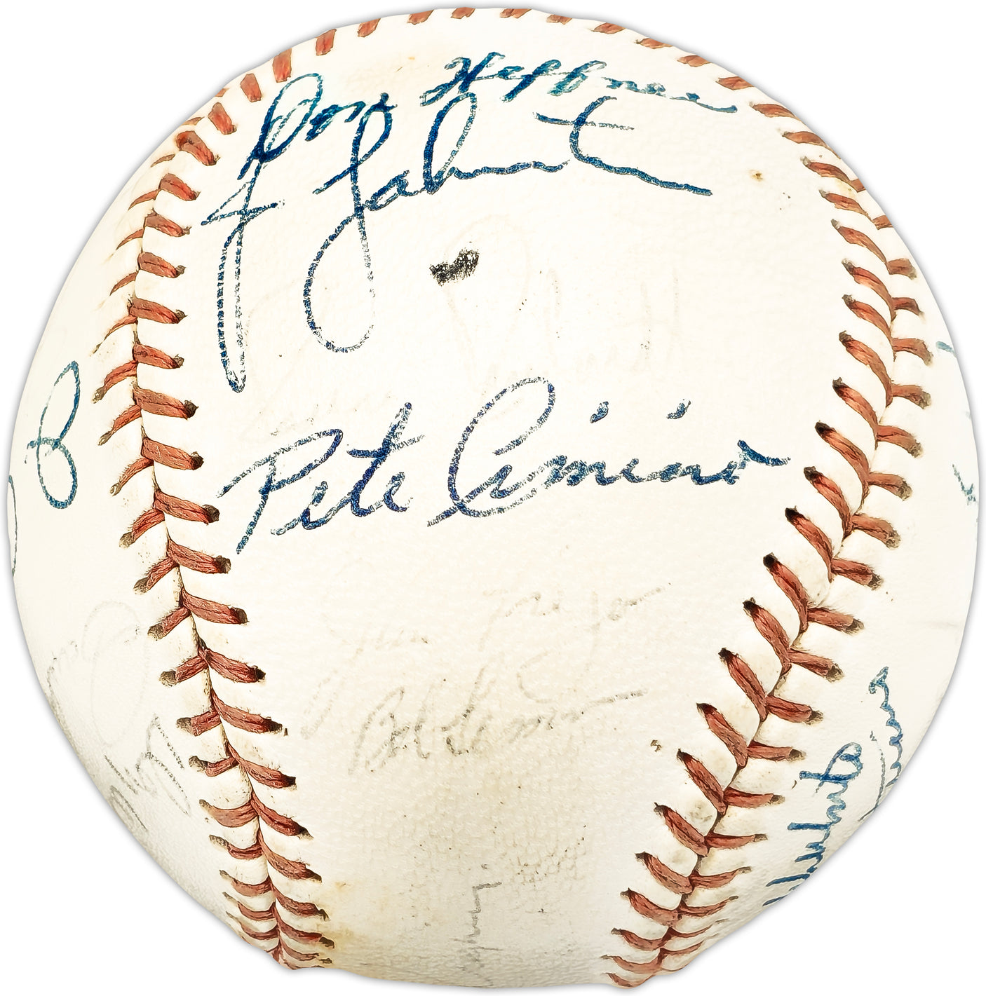 1967 California Angels Team Autographed Official Angels Logo With 25 Signatures Baseball SKU #225436