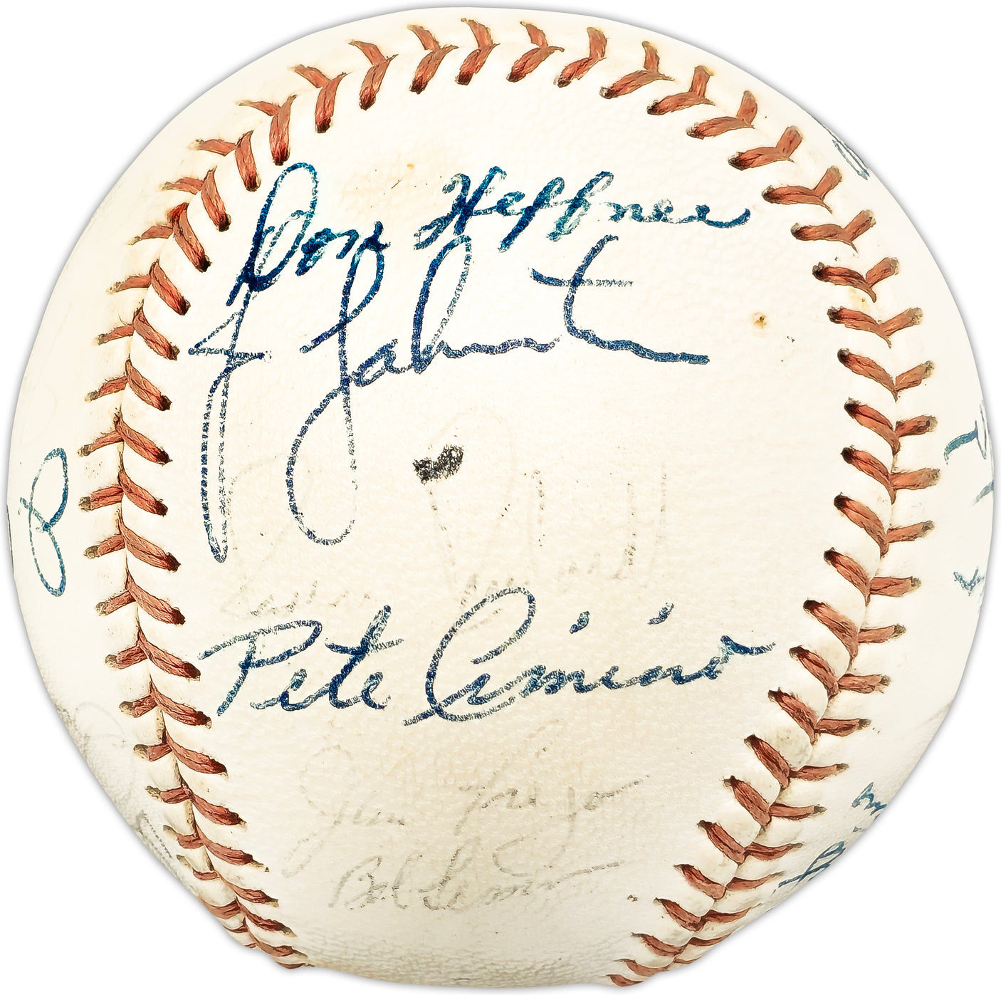 1967 California Angels Team Autographed Official Angels Logo With 25 Signatures Baseball SKU #225436
