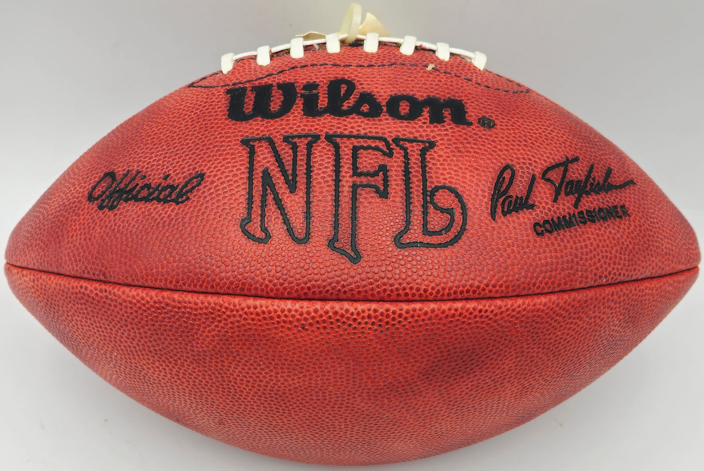 Johnny Unitas Autographed Official NFL Leather Football Baltimore Colts Beckett BAS #A75848