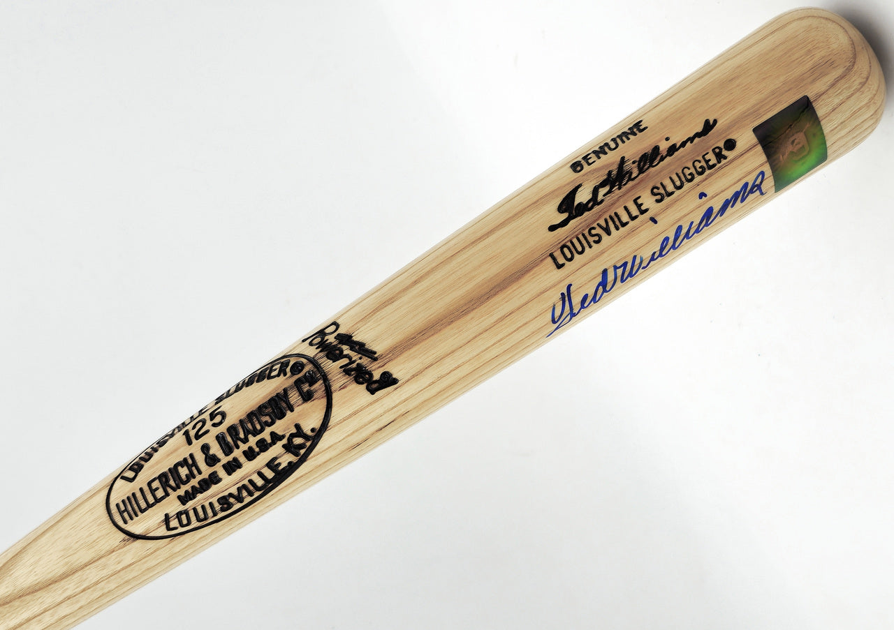 Ted Williams Autographed Blonde Louisville Slugger Player Model Baseball Bat Boston Red Sox Beckett BAS #A53603