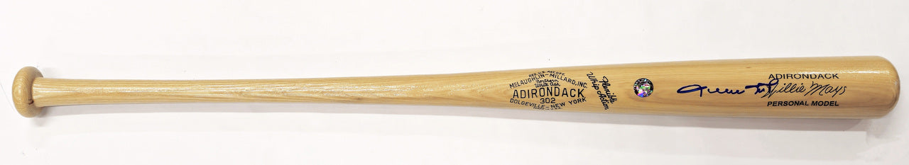 Willie Mays Autographed Blonde Adirondack Player Model Baseball Bat San Francisco Giants PSA/DNA #B74973