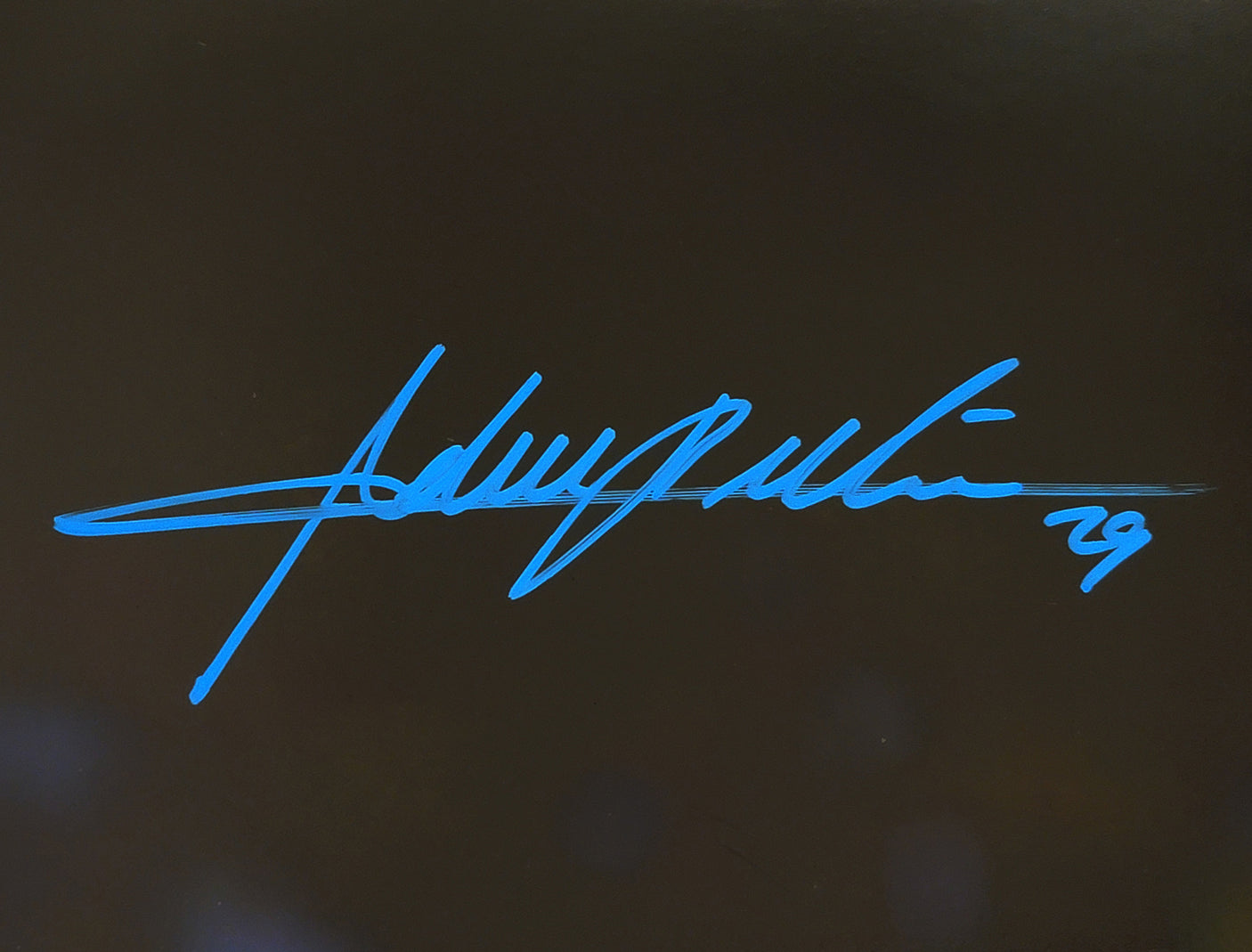 Adrian Beltre Autographed 16x20 Photo Texas Rangers 2015 Postseason JSA Stock #211896