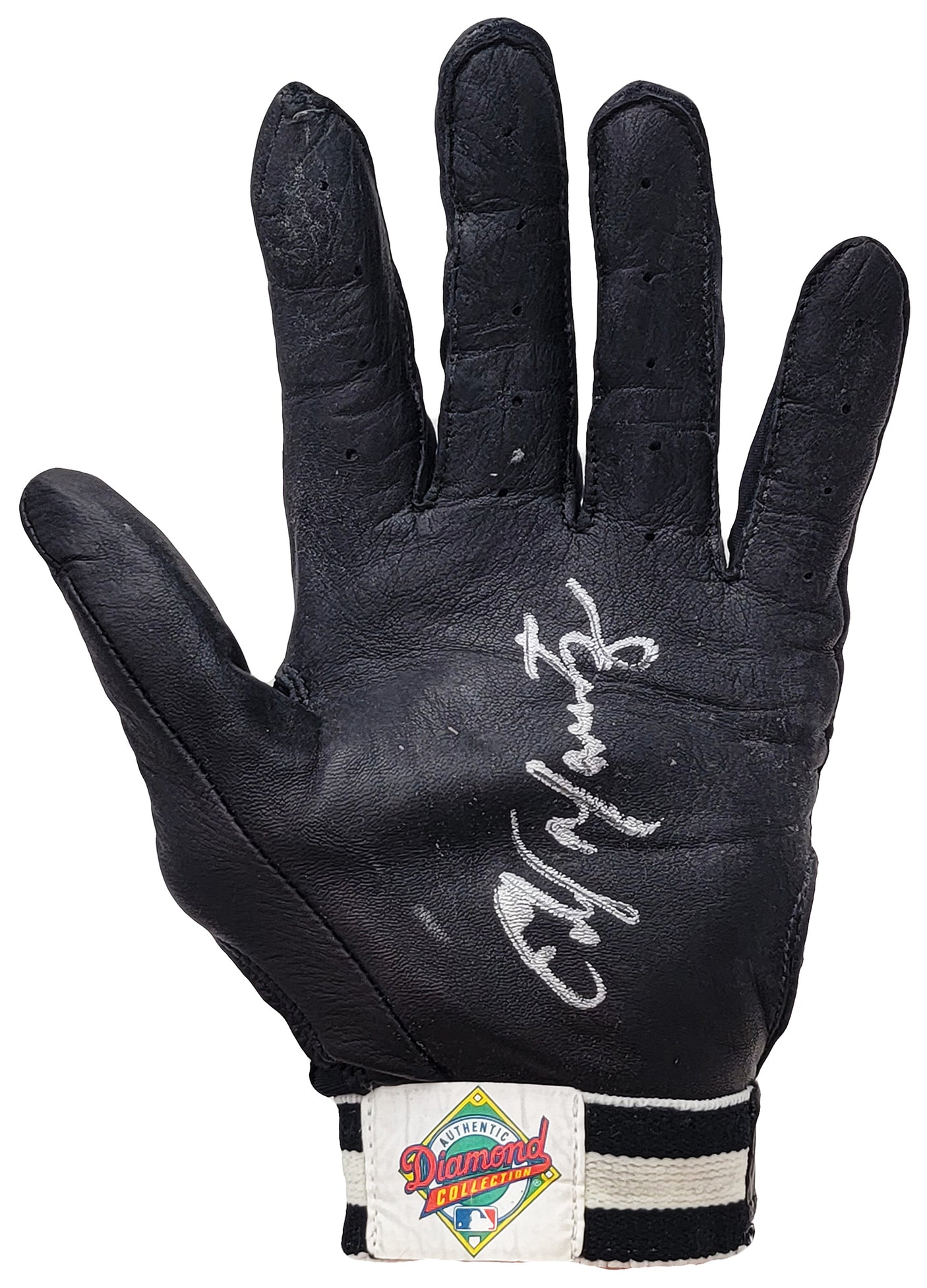 Edgar Martinez Autographed Franklin Diamond Collection Game Used Black Batting Gloves Seattle Mariners With Signed Certificate Stock #211909