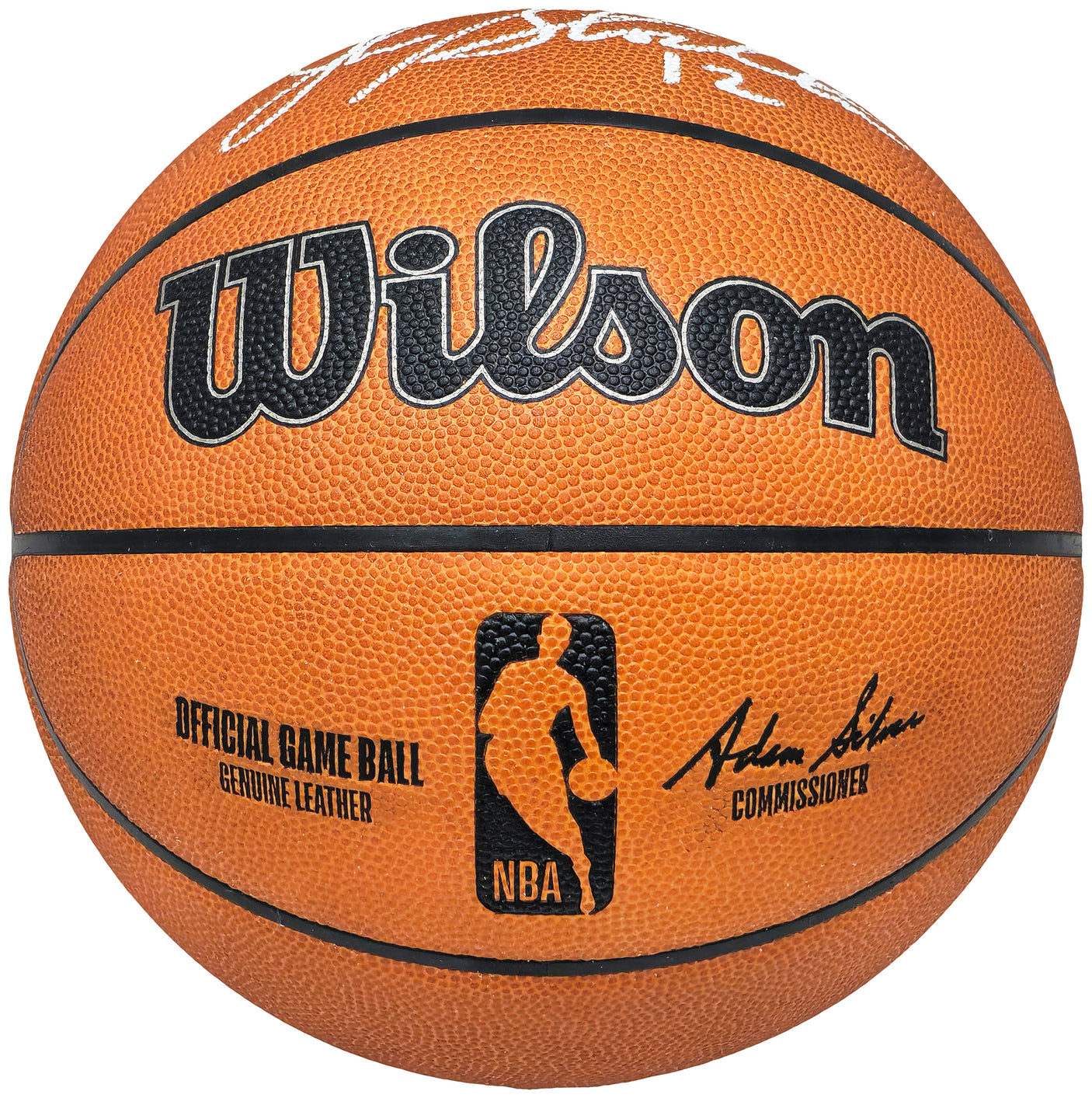 John Stockton Autographed Official Game Ball Genuine Leather Basketball Utah Jazz Beckett BAS Witness Stock #224368