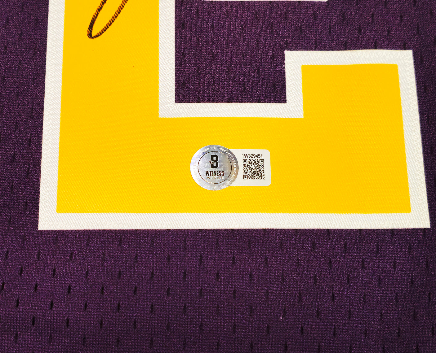 Utah Jazz John Stockton Autographed Purple Authentic Mitchell & Ness 1991-92 Hardwood Classic Swingman Jersey Size L Beckett BAS Witness Stock #224354