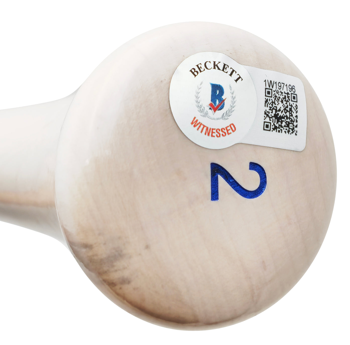 Marcus Semien Autographed Blue & White Marucci Player Model Baseball Bat Texas Rangers Beckett BAS Witness Stock #224399