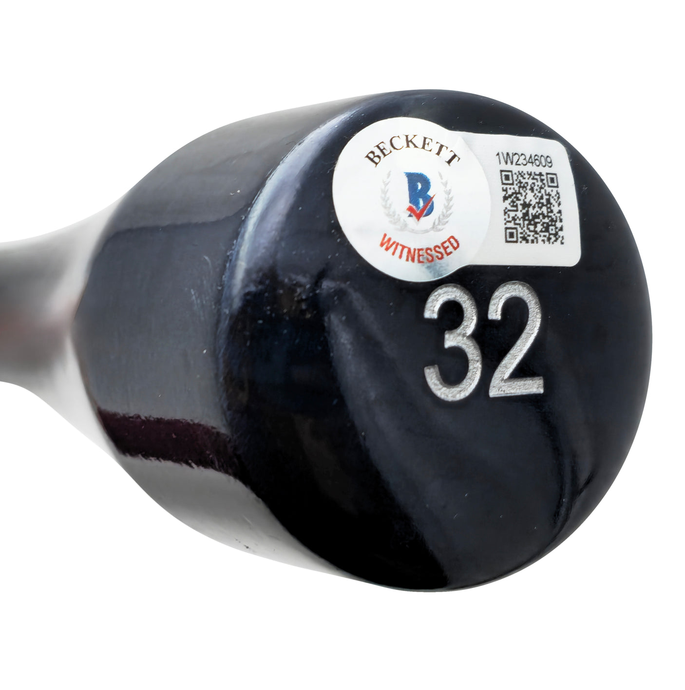 Evan Carter Autographed Maroon & Navy Marucci Player Model Baseball Bat Texas Rangers "23 WS Champs" Beckett BAS Witness Stock #224409