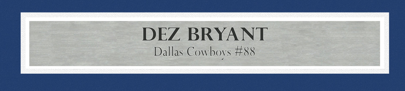 Dallas Cowboys Dez Bryant Autographed Framed White Jersey Beckett BAS Witness Stock #239061