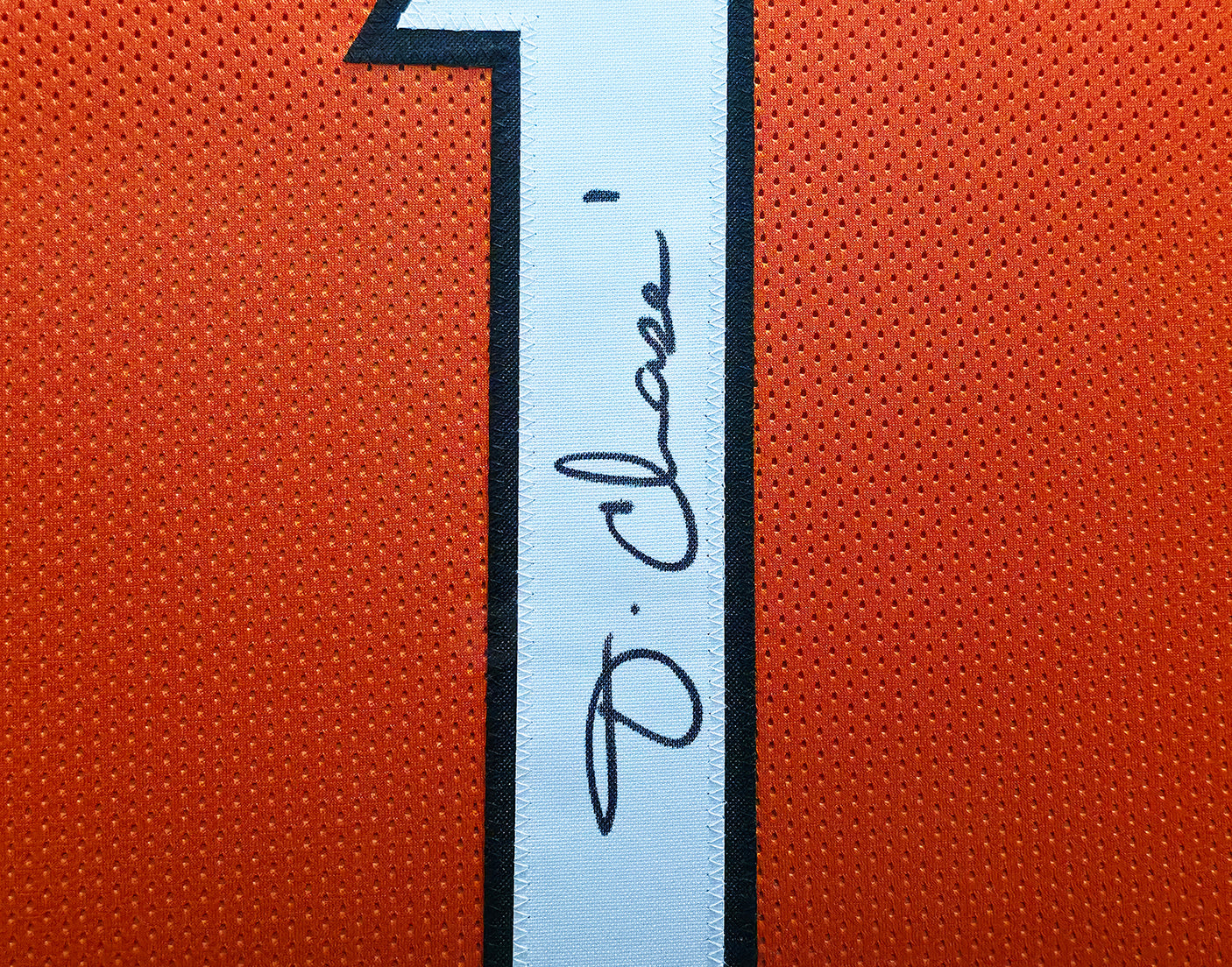 Cincinnati Bengals Ja'Marr Chase Autographed Framed Orange Jersey Beckett BAS Witness Stock #239062