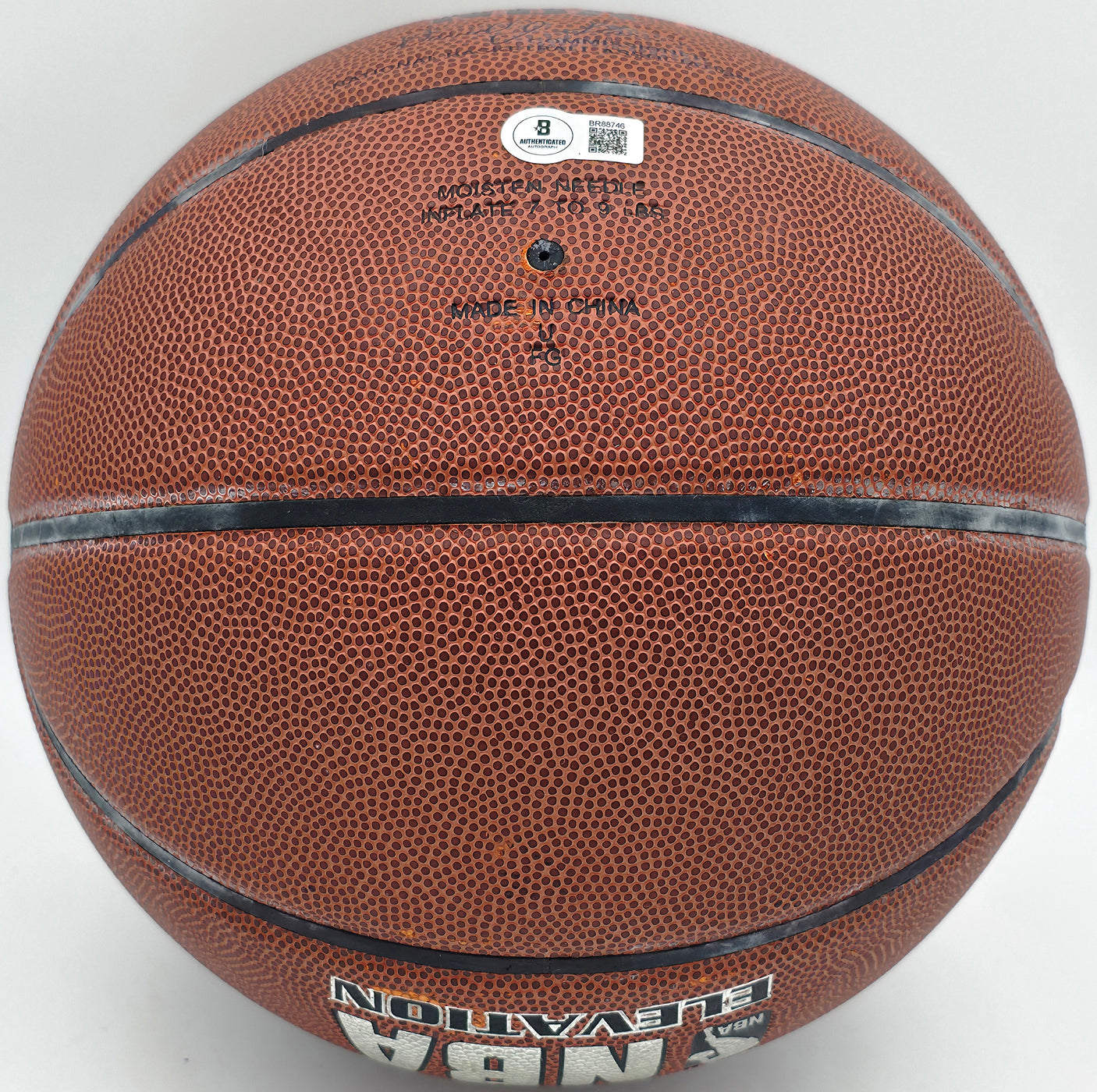 Paul Arizin Autographed Spalding Leather Basketball Philadelphia Warriors "#11 Phila. Warriors" Beckett BAS QR #BR88746