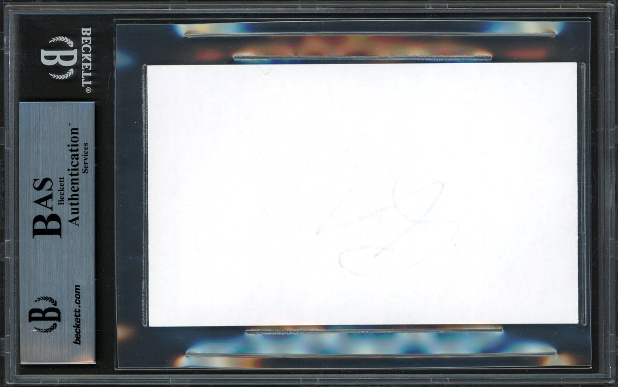 Rafael Nadal Autographed 3x5 Index Card Fanatics Holo & Beckett BAS #15867673