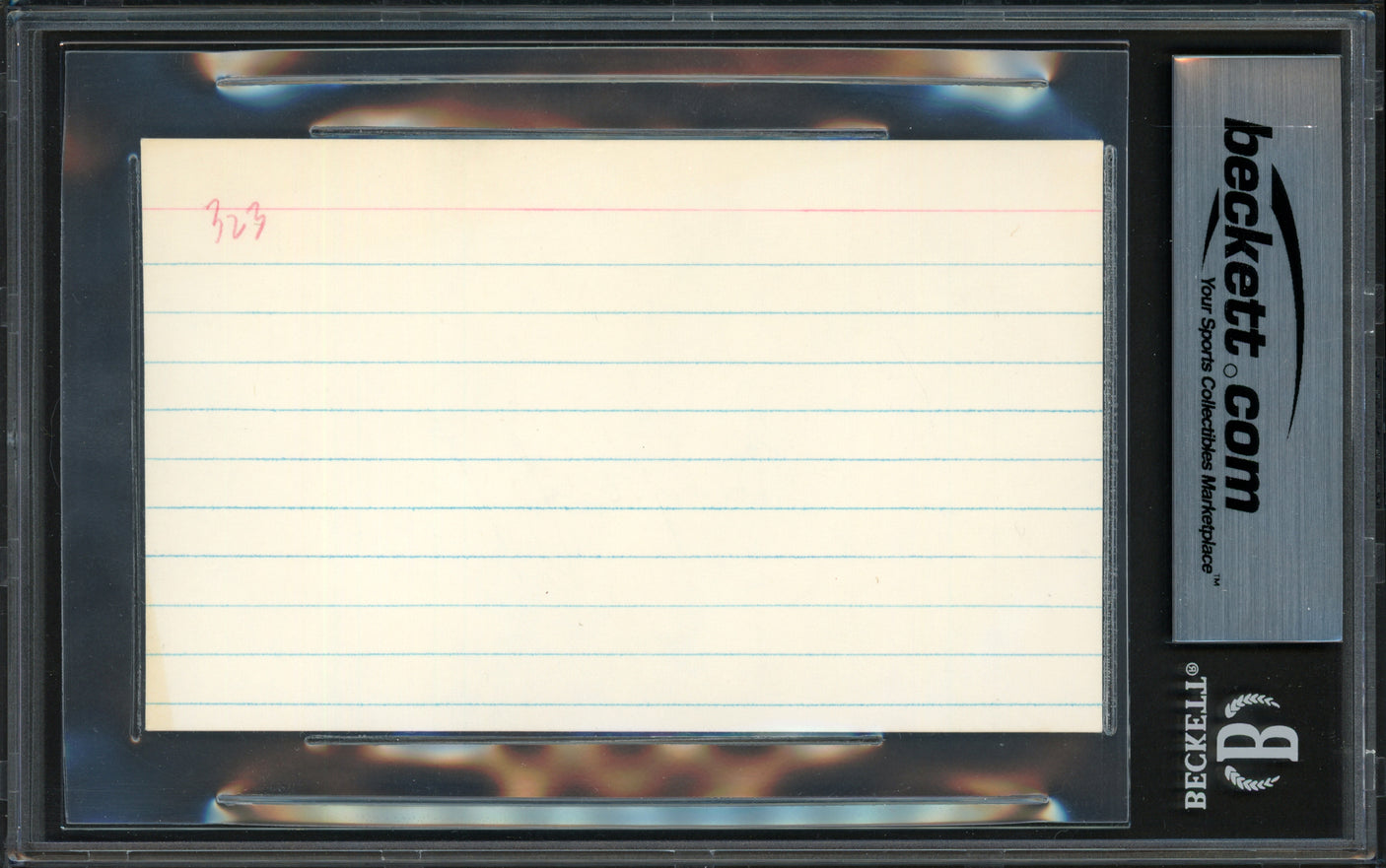 Sandy Koufax Autographed 3x5 Index Card Los Angeles Dodgers Vintage Signature Beckett BAS #17607342