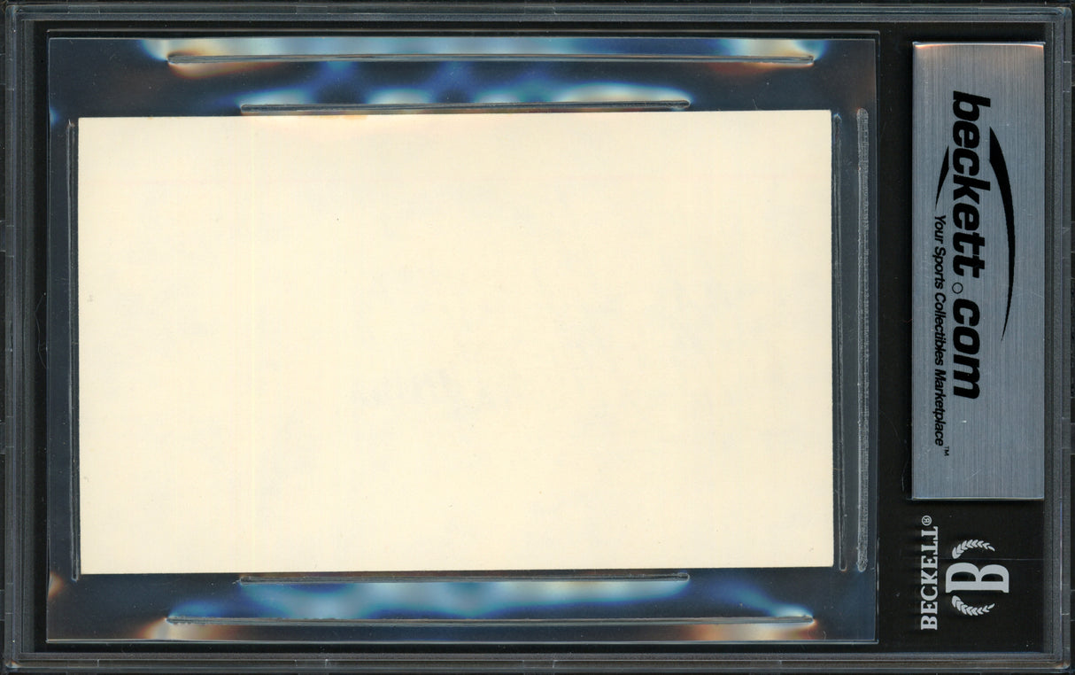 Bo Schembechler Autographed 3x5 Index Card Michigan Wolverines Beckett BAS #17607396