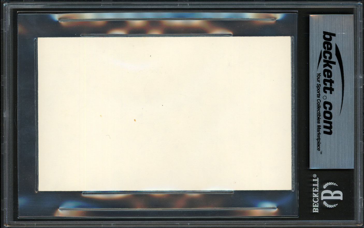 Johnny Unitas Autographed 3x5 Index Card Baltimore Colts Beckett BAS #17607402