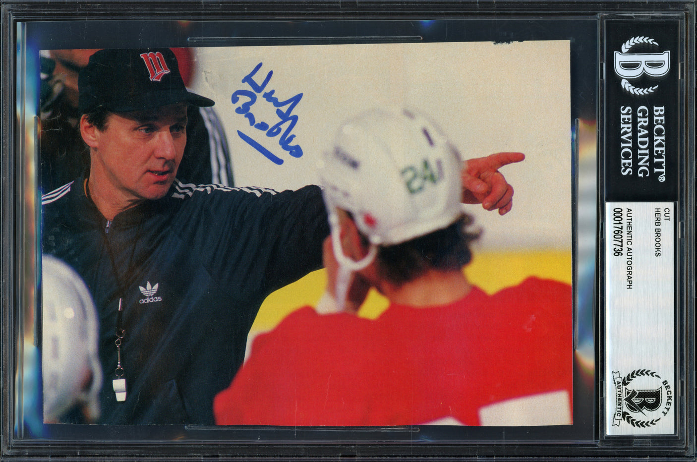 Herb Brooks Autographed 5x7 Magazine Page Photo 1980 Team USA Miracle on Ice Beckett BAS #17607736